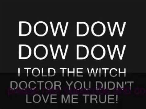 Lyrics ro the witch dotcor